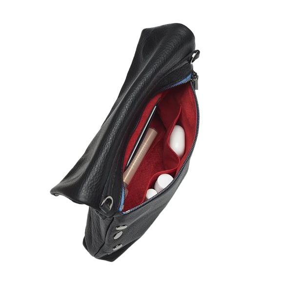 Hammitt VIP Medium & Ruched Strap in Black w/Skylight Blue Zip!! RARE!!! ✨✨ - Picture 10 of 10